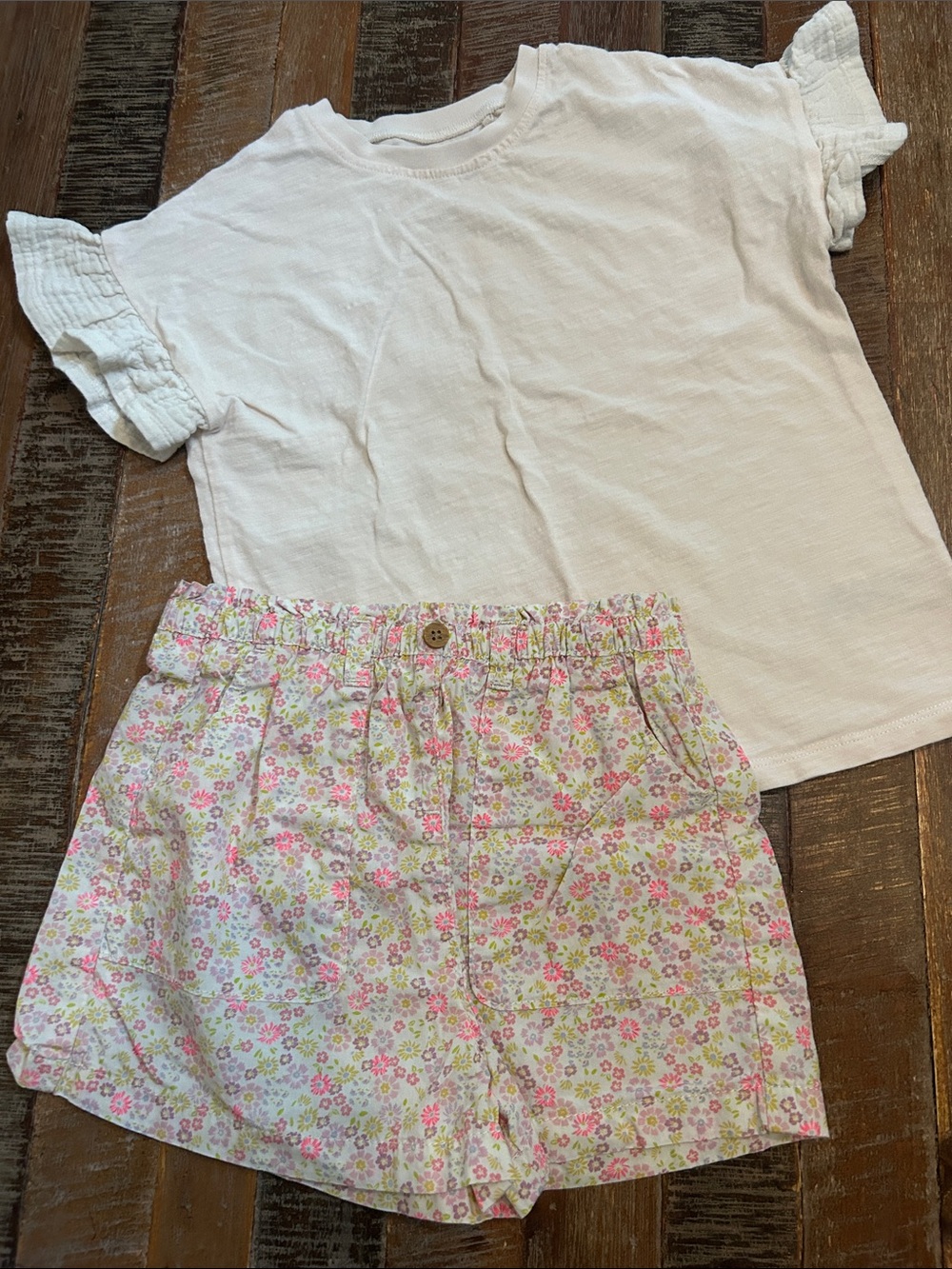 Next Brand White Ruffle Sleeve Top - Soft Everyday Tee